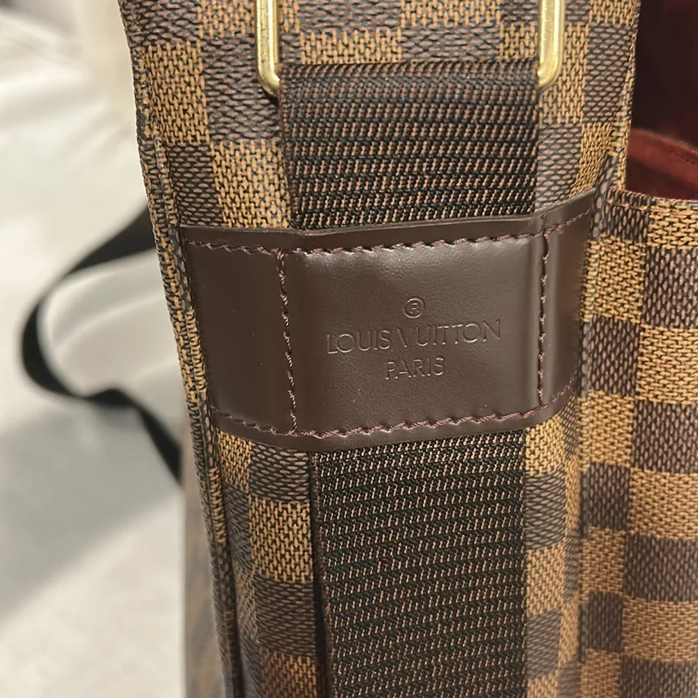 Louis Vuitton Broadway Damier Ebene Canvas Messenger Bag Xbody Authentic +COA